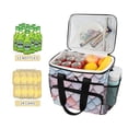 thumbnail image 2 of FORMRS Insulated Cooler Bag 24 Cans Capacity Soft Leakproof Lunch Box with Side Pockets, Pink Art Pattern, 2 of 7