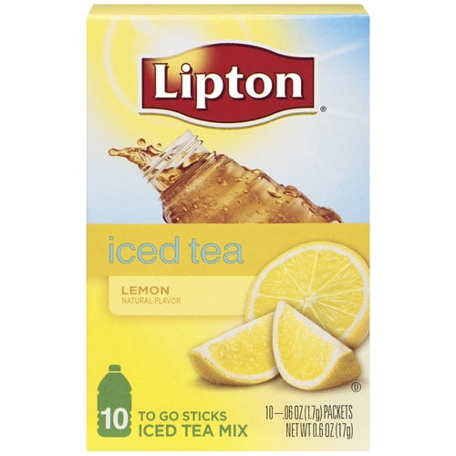 Lipton Sugar Free Lemon Iced Tea To Go Mix, 10 ct