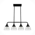 thumbnail image 6 of Hunter - Cypress Grove 4-light Natural Black Iron, Large Chandelier, Dimmable, Transitional Style, Linear Shaped, for Bedrooms, Dining, Living Rooms - 19184, 6 of 10