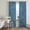 Indigo, variant on Indigo Blue Solid Color Sheer Curtains 63 Inch Length 2 Panels Set, Minimalist Vintage Linen Texture Voile Window Treatment Rod Pocket Curtains Sheers for Bedroom/Living Room/Kitchen 52x"63"x2