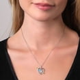 thumbnail image 3 of Gem Stone King 925 Silver and 10K Yellow Gold Pendant with Chain Topaz Moissanite (1.01 Cttw), 3 of 4