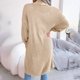 thumbnail image 5 of Ladies Cardigan Long Line Knitted Chunky Balloon Sleeve Open Front Sweater, 5 of 8
