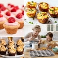 thumbnail image 4 of CAKETIME Silicone Muffin Pan Mini 24 Cups Cupcake Pan, Nonstick Food Grade Silicone Baking Pan 1 Pack, 4 of 8