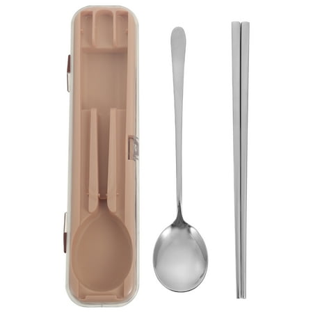 

1 Set of Stainless Steel Cutlery Portable Outdoor Tableware Portable Chopsticks