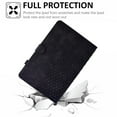 thumbnail image 4 of Allytech For iPad mini (6th Generation) Case,Shockproof Premium PU Leather Folio Stand Pocket, Auto Sleep/Wake,Lightweight Embossed Card Slot Wallet Case for iPad mini 6,Black, 4 of 6