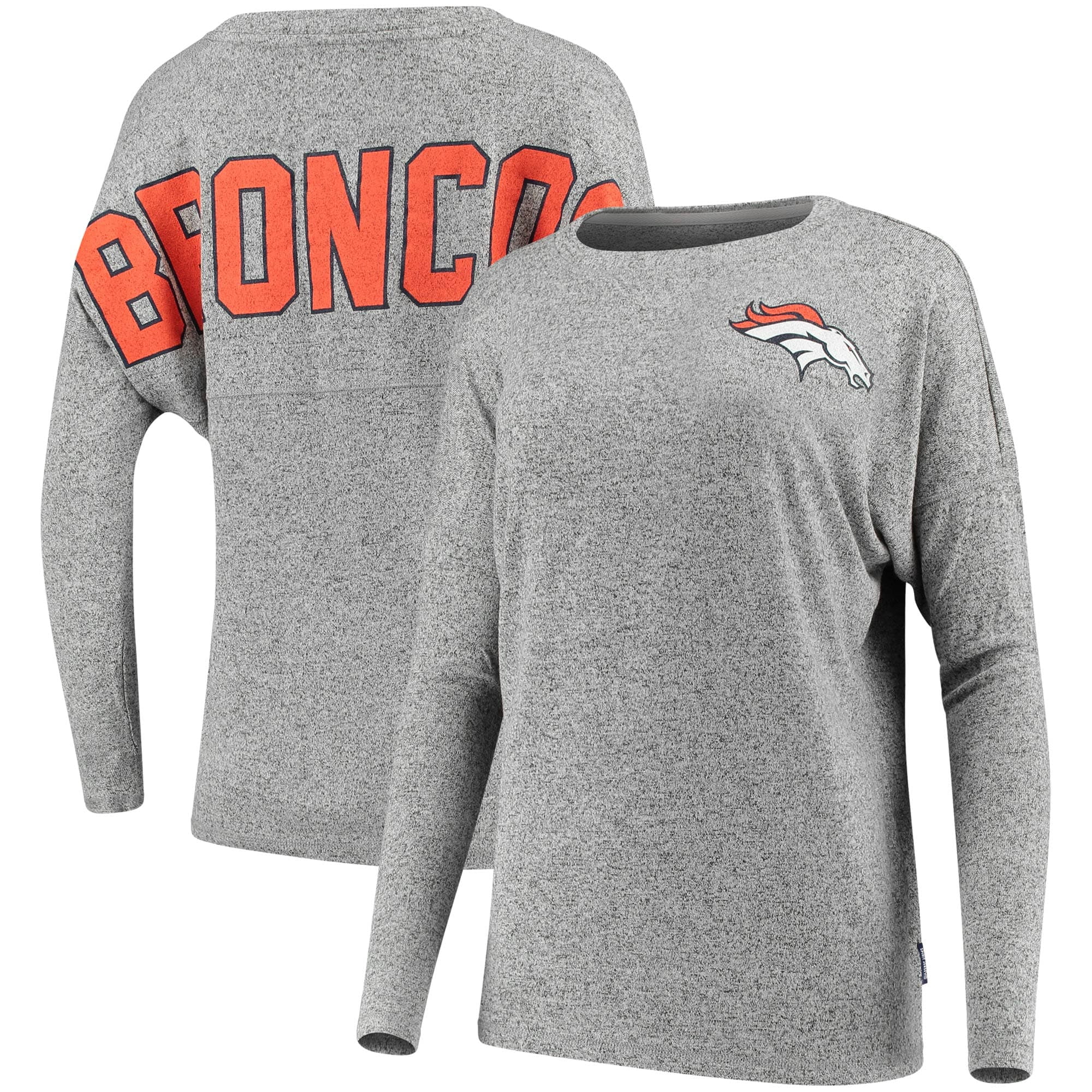 Denver Broncos NFL Pro Line by Fanatics Branded Women's Hacci Cozy Spirit Jersey Fleece Tri 