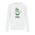 thumbnail image 4 of Women Christmas Print Sweatshirt Casual Christmas T Shirts Top White L, 4 of 6