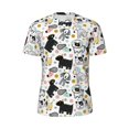 thumbnail image 6 of Rocae Funny Puppy for Men's Mesh Quick-Dry Short Sleeve Workout T-Shirt,Mens Crew Neck Tee Lightweight Soft Classic T Shirts 4X-Large, 6 of 9