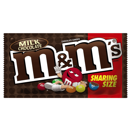 M&M's Milk Chocolate Candy Sharing Size Milk Chocolate 3.14 Oz
