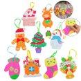 thumbnail image 1 of 18PCS Christmas Hanging Ornament Creative DIY Blank Painting Xmas Tree Ornament, 1 of 10