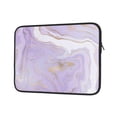 thumbnail image 2 of Bingfone Lavender Glitter Foil Stripes Laptop Sleeve Case 13 Inch, 360° Protective Computer Carrying Bag, 2 of 9