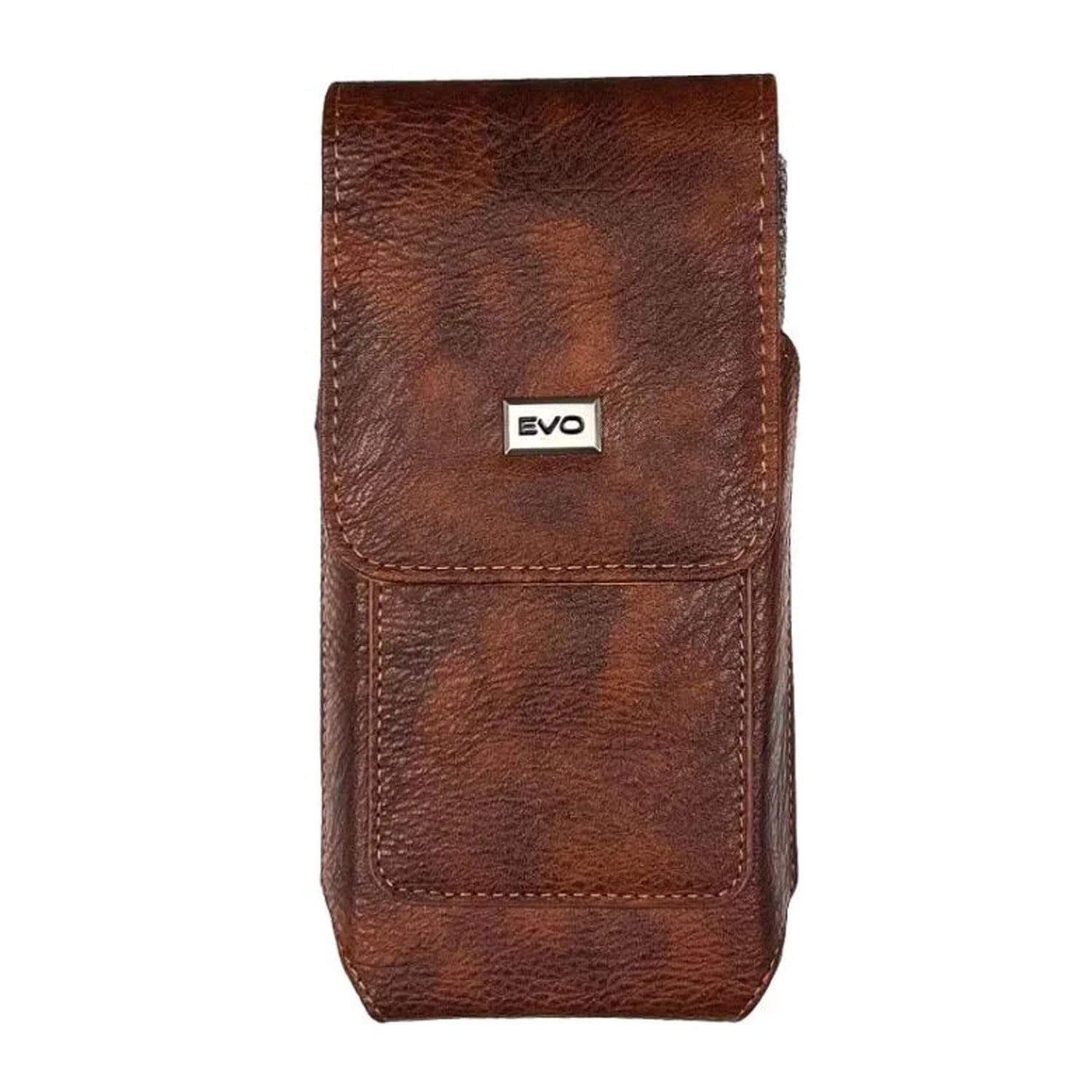 EVO 5.5" Vertical Leather Pouch - Brown