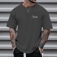 thumbnail image 2 of FUZHIQ Cotton T Shirts for Men 3xl Fashion Loose Fit Crew Neck Holiday Tees Clothes Quick Dry Active Athletic Men's Summer Shirts,XXXL, 2 of 5