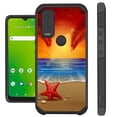thumbnail image 1 of Compatible with Cricket Innovate E 5G Hybrid Fusion Guard Phone Case Cover (Sunset Beach), 1 of 2