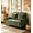 Green, variant on Corduroy Convertible Sleeper Sofa Bed, 47 Inch Pull Out Loveseat Couch with 2 Fluffy Pillows, Heavy-Duty Steel Frame Modern Small Sofa, Space Saving Furniture for Apartment, Dorm, Office, Gray