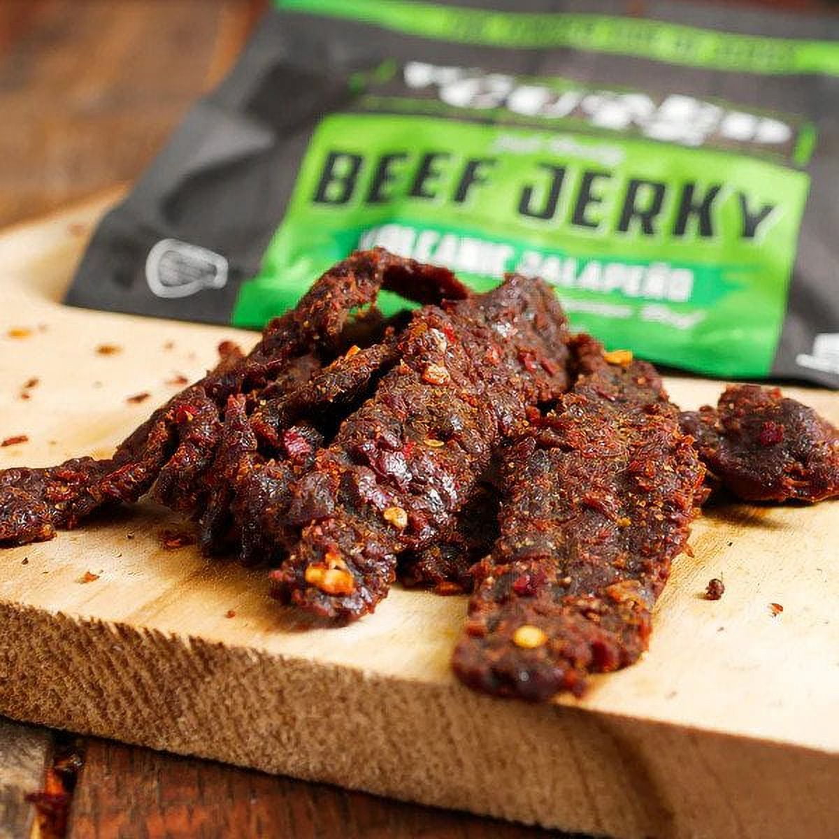 Wicked Cutz Premium Tender Spicy Jerky, Quality Natural Smoked Variety, Beef, Chicken, Bacon, 4-Pack