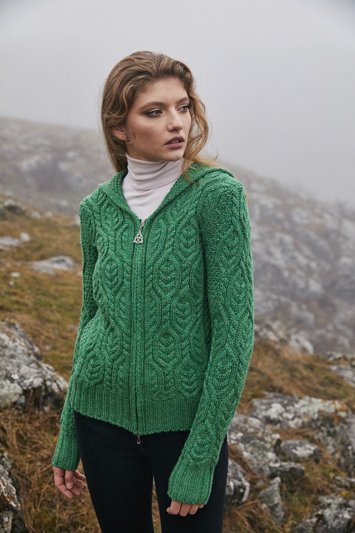 Knitted zip shop cardigan womens