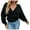 Black, variant on Odeerbi Sweaters For Women Fall Winter Knit Sweater Trendy V-Neck Pearl Solid 2025 Long Sleeve Pullover Tops Burgundy