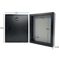 thumbnail image 2 of ILOT 11"x14" Solid Wood Black Display Shadow Box Frame - Solid Wood Memory Box for Keepsakes (Picture box, military, wedding, graduation, and flower shadow box), 2 of 6
