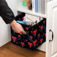 thumbnail image 5 of Electrocardiogram Large Capacity Foldable Toy Box Storage Bin Storage Baskets with Handle 10.8"x10.5"x10.6, 5 of 6