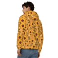 thumbnail image 4 of Kdxio Modern Wood Grain Sunflower Print Men Hoodies Casual Hoodies for Men with Zip Pockets Full Zip Long Sleeve Sweatshirt Sports Hooded Jacket-Large, 4 of 5