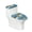 Ocean World Pattern, variant on HELLHERO Daisy Pattern Bathroom Toilet Lid Cover for Soft Elastic Fabric Stretch Non-Slip Stretch Fit Universal Elastic Installation Stylish