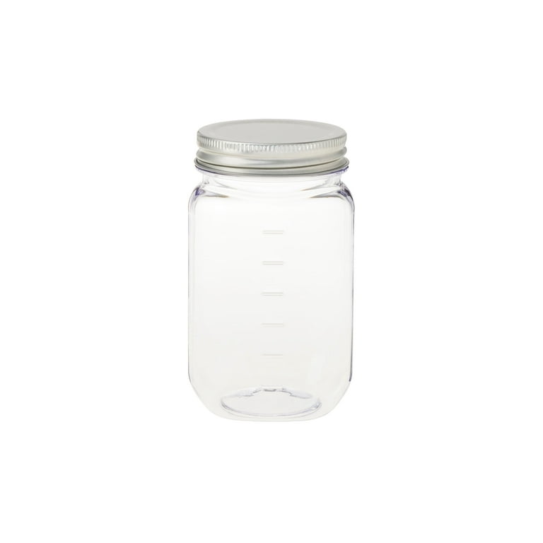 16 oz Clear Plastic Jar Regular Wall 16-89-CPS