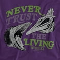 thumbnail image 2 of Beetlejuice Never Trust Unisex Adult T-Shirt, Purple, X-Large, 2 of 6