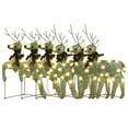 thumbnail image 2 of vidaXL Christmas Reindeers 6 pcs Gold 120 LEDs, 2 of 5
