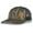 Bottomland Camo/Charcoal, variant on Trucker Hat 47% Cotton/28% Nylon/25% Polyester - Compass Forest Embroidery