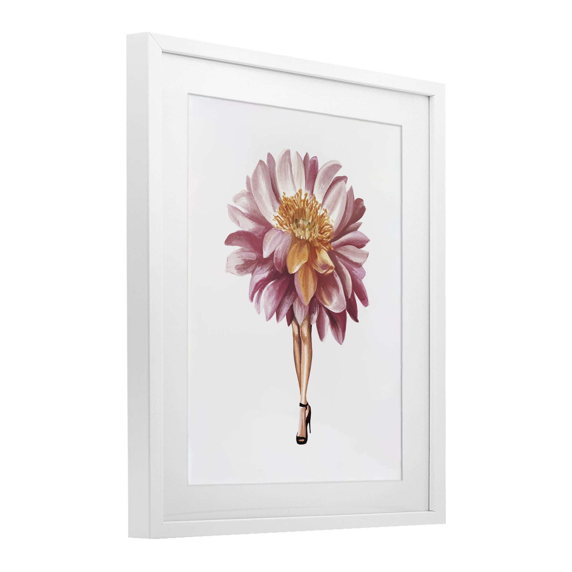 Stupell Industries Glam Floral Walkway White Framed Print Under Glass, design by Svetlana Aleynikova