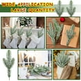 thumbnail image 7 of Dalrosia 20PCS Christmas Snow Frosted Pine Branches Artificial Faux Fake Christmas Picks and Sprays White Tree Filler Branches Flocked Pine Needles Sprigs Stem for Wreath Garland Decorations Craft, 7 of 7