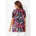 thumbnail image 2 of Catherines Women's Plus Size Petite Easy Fit Short Sleeve V-Neck Tunic, 2 of 6