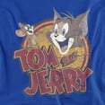 thumbnail image 2 of Tom and Jerry Water Damaged Women's T Shirt, Royal, X-Large, 2 of 6