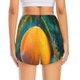thumbnail image 2 of Lsque Mango In The Rain Printed Women's Running Shorts with Liner Pockets,Elastic Quick Dry Workout Athletic Gym Yoga Shorts,Womens High Waist Shorts-X-Large, 2 of 9