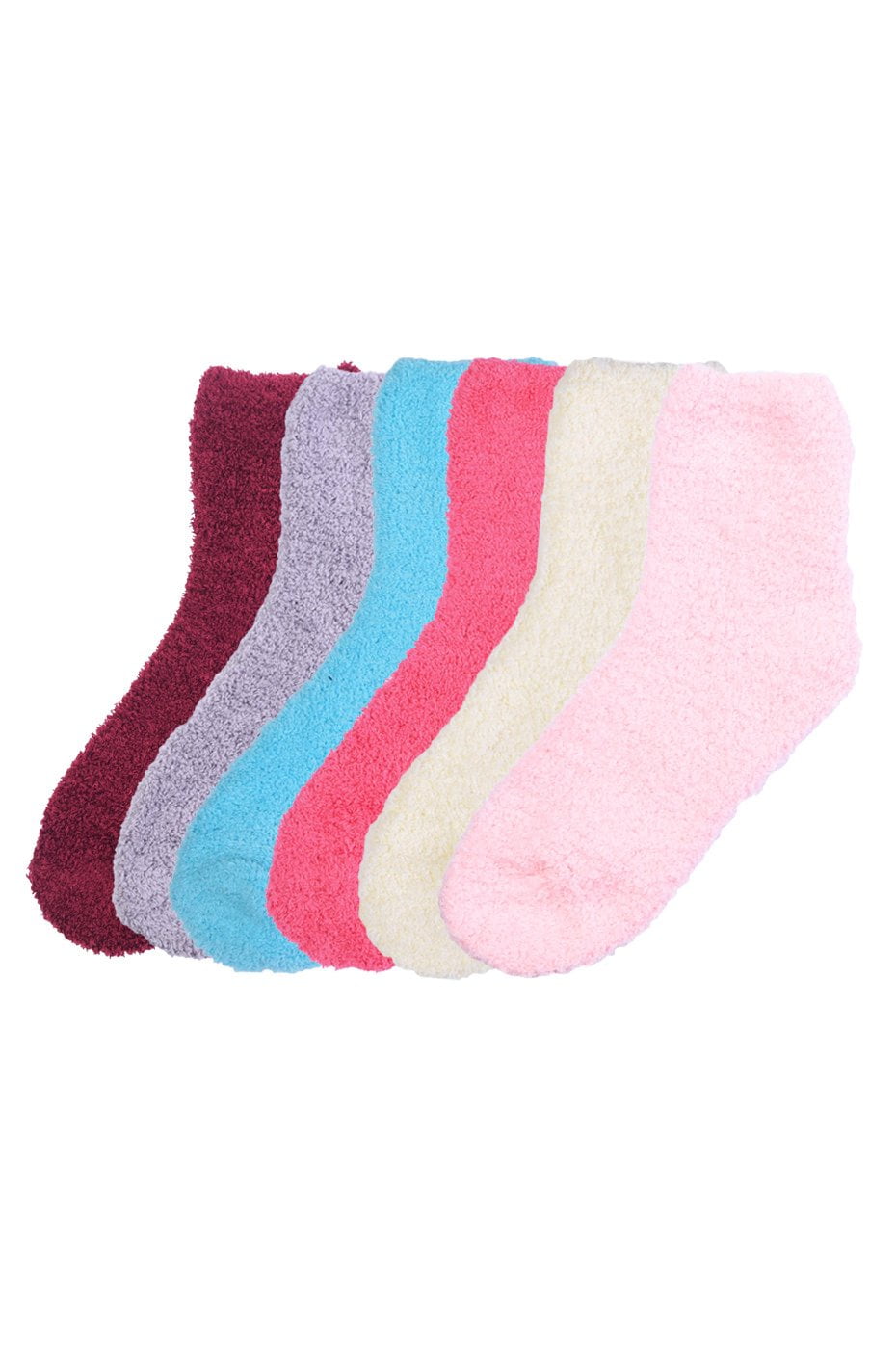3 Pairs For Mens Soft Cozy Fuzzy Socks With Non-Skid Plain Solid Home Slipper 