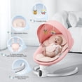 thumbnail image 3 of Doulami Electric Baby Swing for Newborn to Toddler Portable Infant Swing Rocker with Remote & APP Control & IMD Touch Panel, 5 Sway Speeds, 10 Lullabies, Pink, 3 of 15