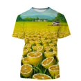 thumbnail image 1 of Mode Été Personnalité Amusant T-Shirts Graphiques Citron pour Hommes Décontracté harajuku Tendance Imprimé Col Rond Manches Courtes Mode Urbaine Tops, 1 of 5