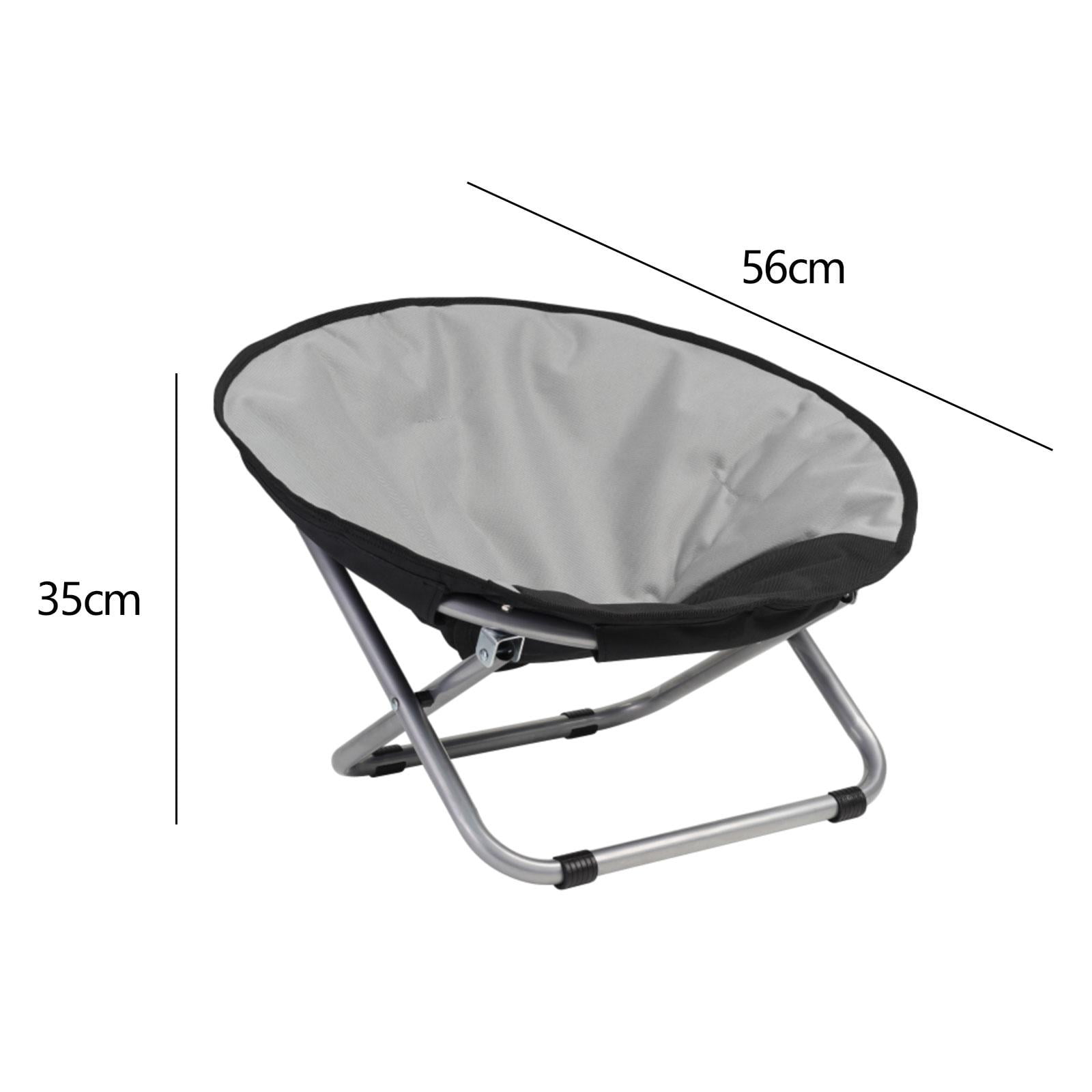 Bvdfgk Elevated Cat Bed Foldable Elevated Dog Bed Pet Furniture Adjustable Height Metal Gray