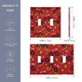 thumbnail image 3 of Dailycode Light Switch Plate Covers 3 Gang Wall Plate Plastics Outlet Covers for Kitchen Home Office Decor Truck Bell Snowflake, 3 of 8