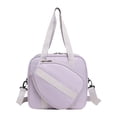 thumbnail image 1 of Bolsa de Pickleball con correa ajustable para el hombro y bolsillo frontal para llevarla. Violeta, 1 of 8