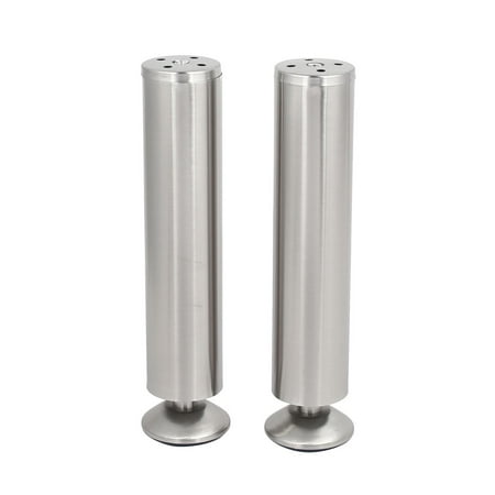Steel Sofas Unique BargainsHome Cabinet Sofa Bed Stainless Steel Adjustable Leg Feet 50mmx250mm 2pcs ()