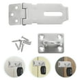 thumbnail image 5 of Lock Hasp Locks Door Latch Gate Security Safety Padlock Clasp Drawer Window Front Locking Thick Steel Stainless Packlock, 5 of 6