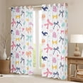 thumbnail image 2 of Erosebridal Colorful Bow Black Out Curtains, Cute Jellyfish Shark Curtains Pack of 2 (42x63 Each), 2 of 6