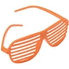 Orange 80s Shutter Shade Toy Novelty Sunglasses Party Favors Costume Accessory