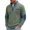 Army Green, variant on TOUMENY Men Sweater Zip Mock Neck Long Sleeve Casual Pullover Fall Winter Loose Solid Knit Tops Army Green L