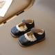 thumbnail image 4 of Puntoco Primavera Y Otoño Nuevo Estilo Zapatos De Encaje De Suela Blanda Para Niños Grandes Zapatos De Cuero Pequeños De Princesa Para Bebé Zapatos De Cuero Para Niñas Negro 27, 4 of 4