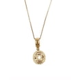 thumbnail image 1 of Collar con dije de oro laminado letra brillos O, 1 of 6