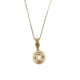 thumbnail image 1 of Collar con dije de oro laminado letra brillos O, 1 of 6