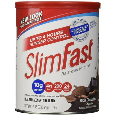 3 PACKS : Slimfast Powder, Chocolate Royal, 12.83